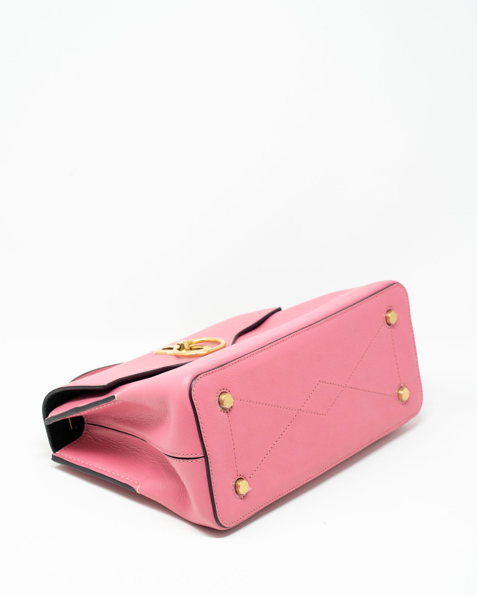 Mulberry Mulberry seaton small leather bag in hot pink, with gold hardware.  - AGL2013