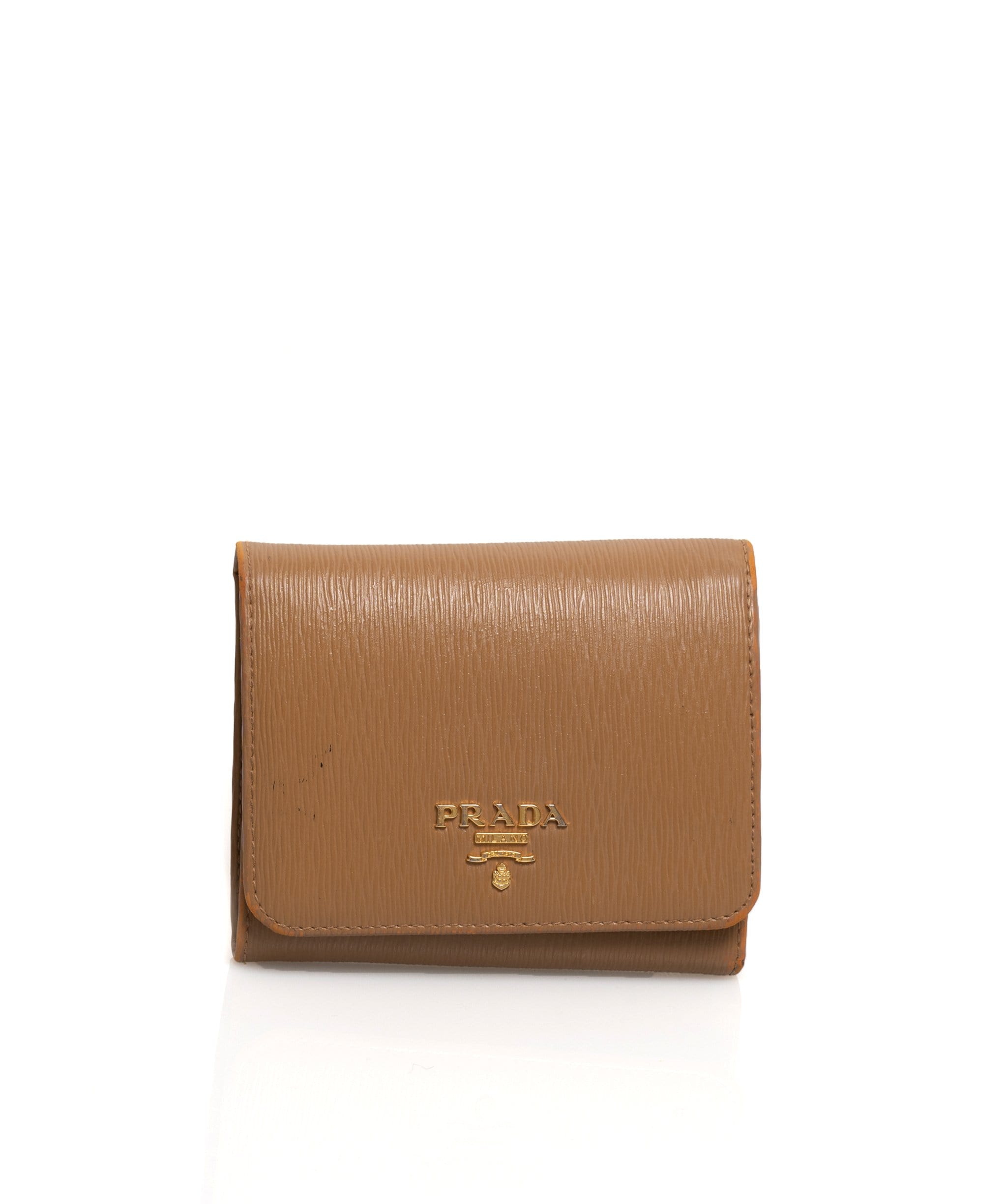 Prada Prada Brown Compact Wallet - ADL1424