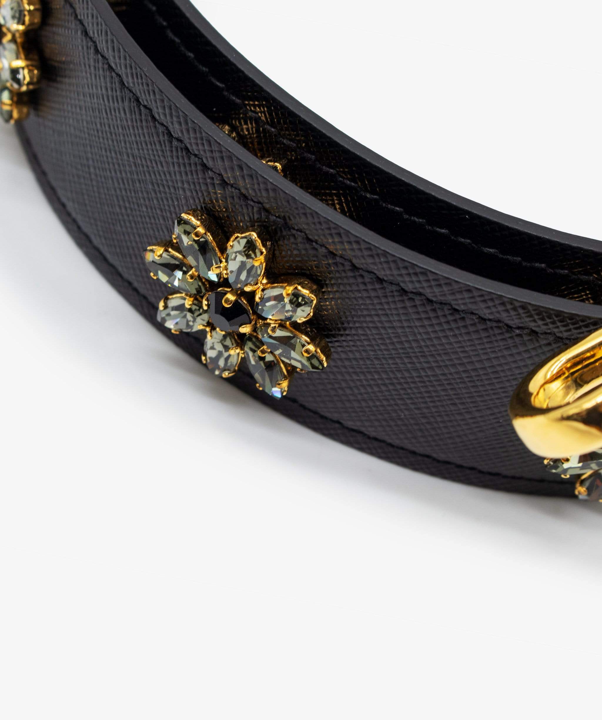 Prada Prada Embellished Strap Black