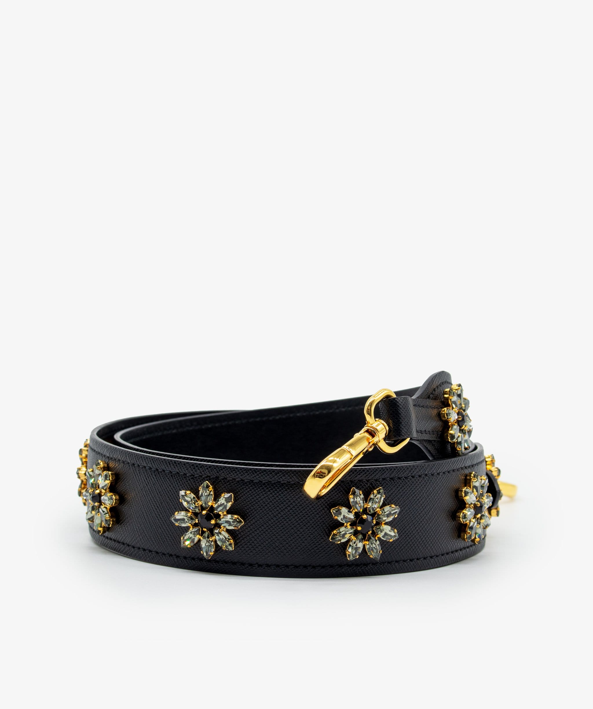 Prada Prada Embellished Strap Black