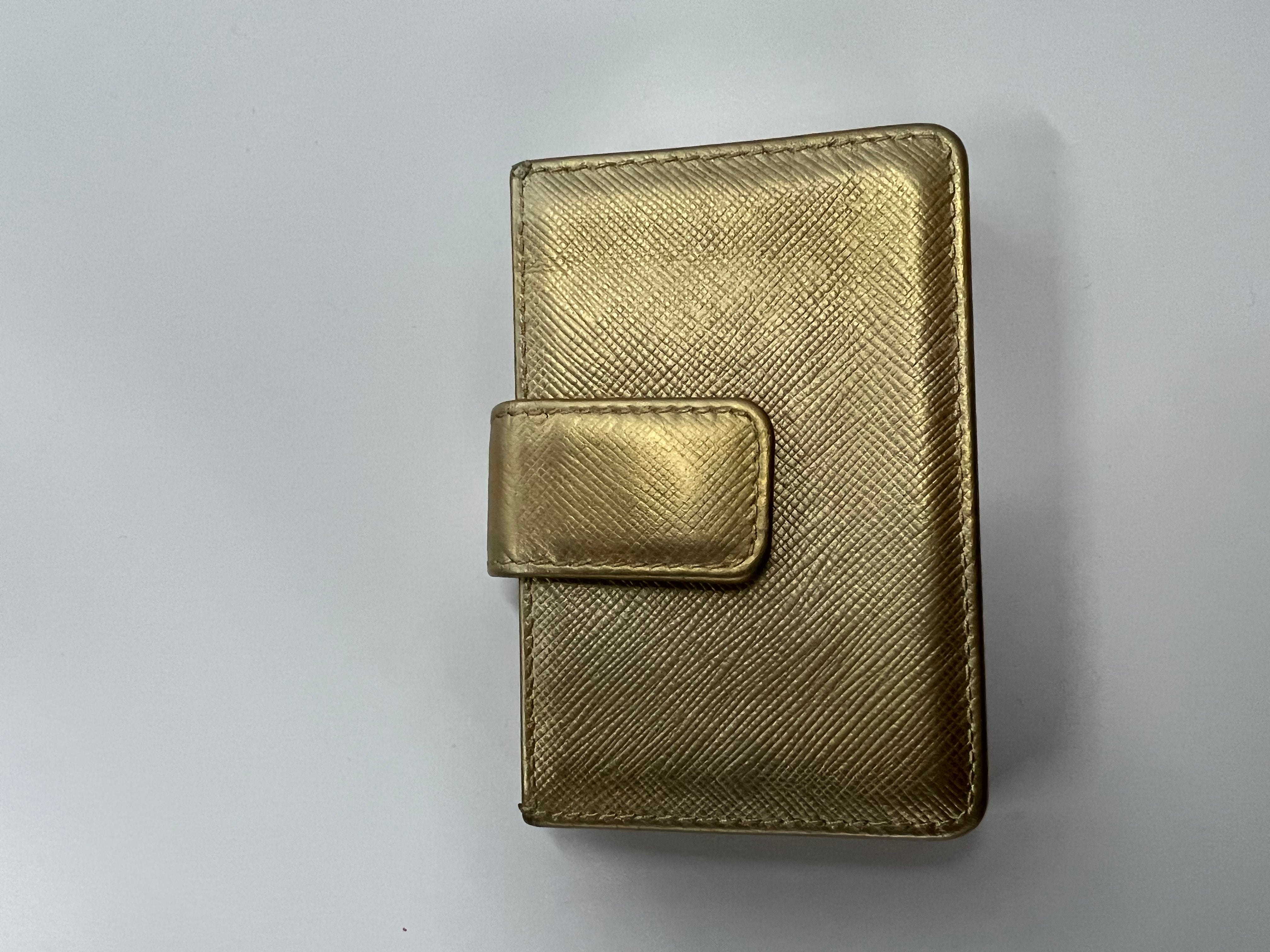 Prada Prada Gold Leather Wallet RJL1646