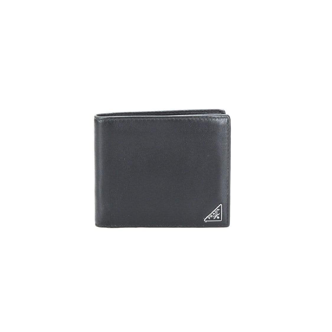 Prada Prada Leather Bi-Fold Wallet