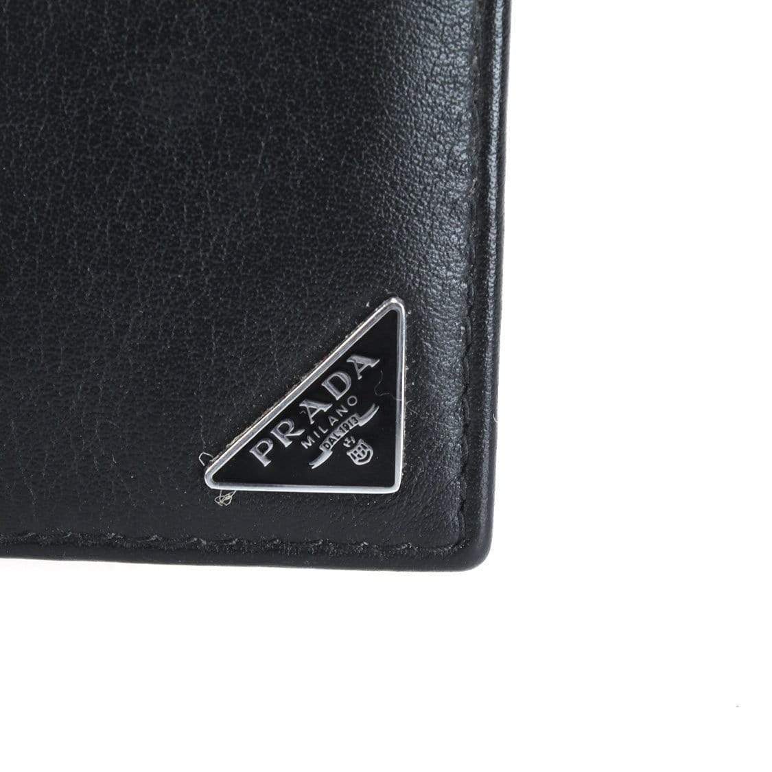 Prada Prada Leather Bi-Fold Wallet