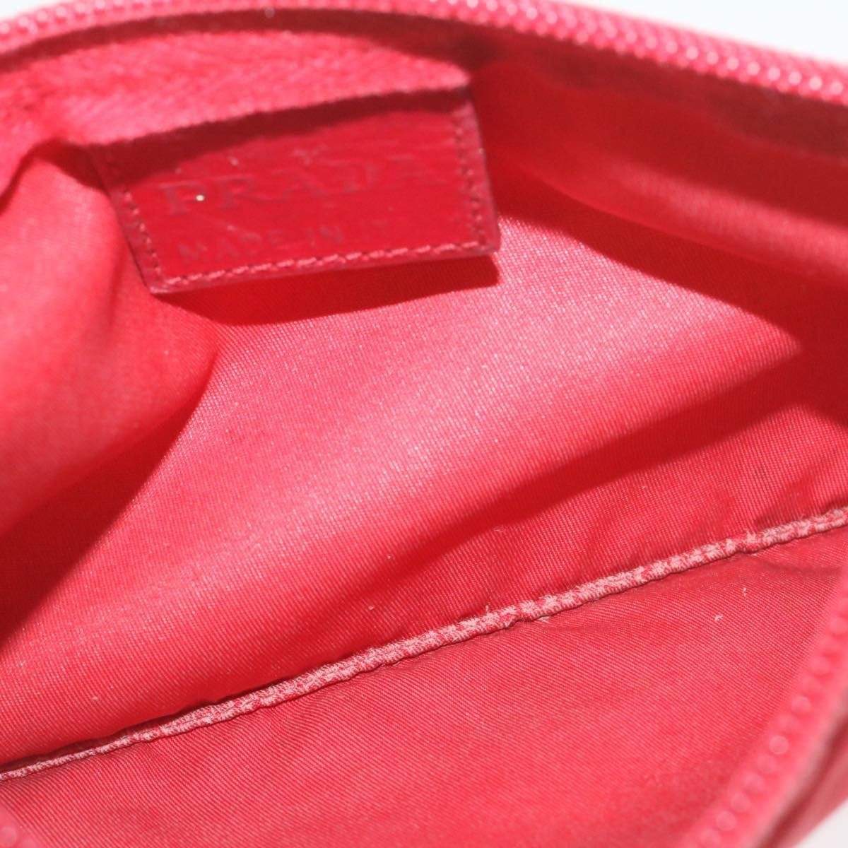 Prada PRADA Nylon Flat Red Pouch MW2287