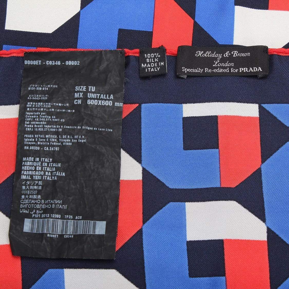 Prada Prada Printed Silk Scarf