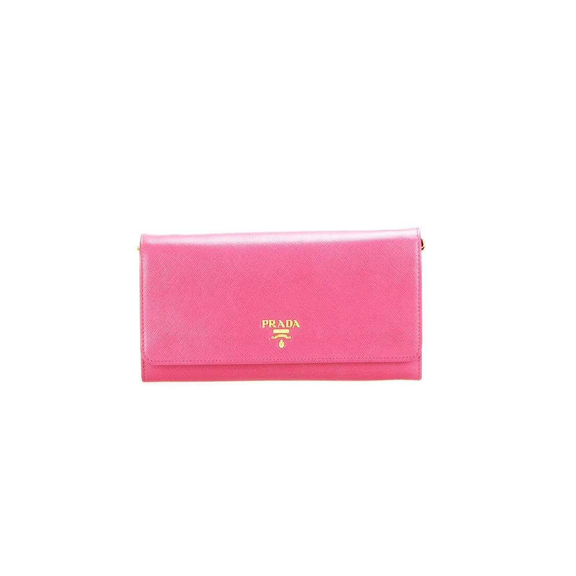 Prada Prada Saffiano Wallet On Chain