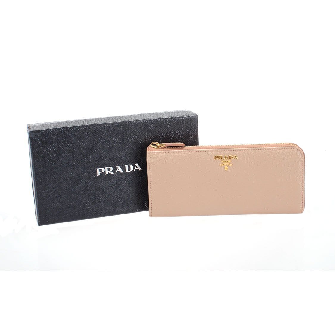 Prada Prada Saffiano Zip Wallet