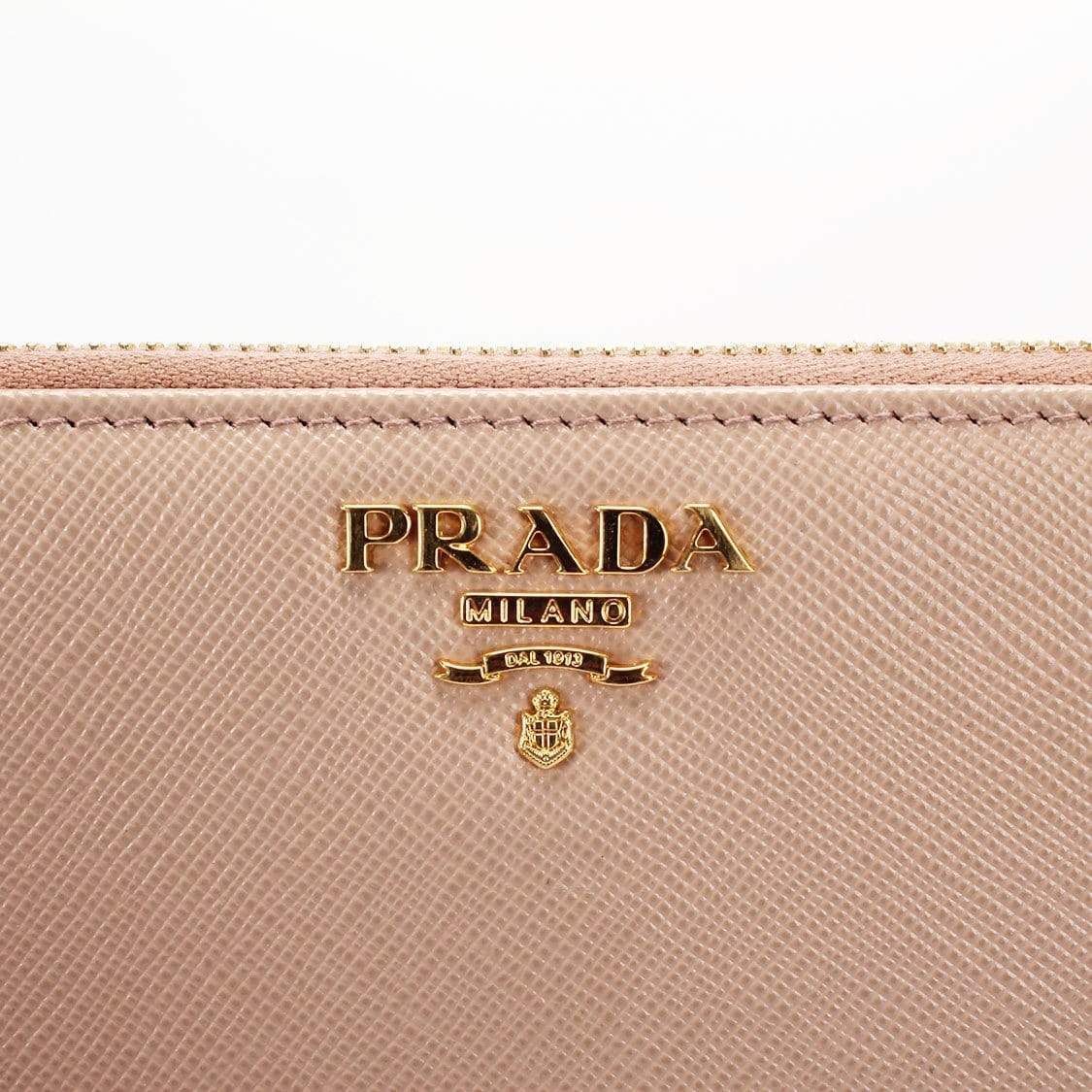 Prada Prada Saffiano Zip Wallet