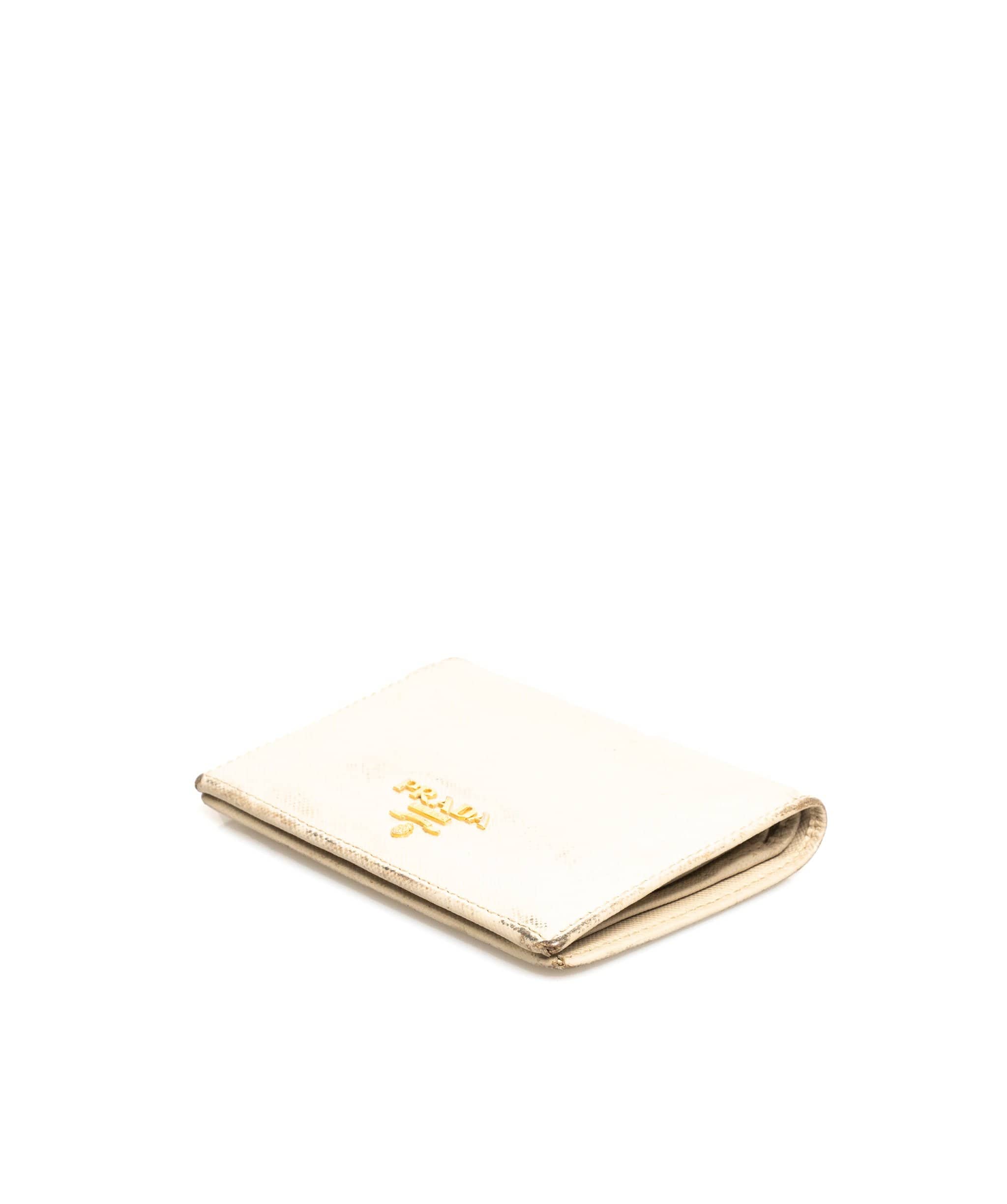 Prada Prada Small White Saffiano Wallet MW1534