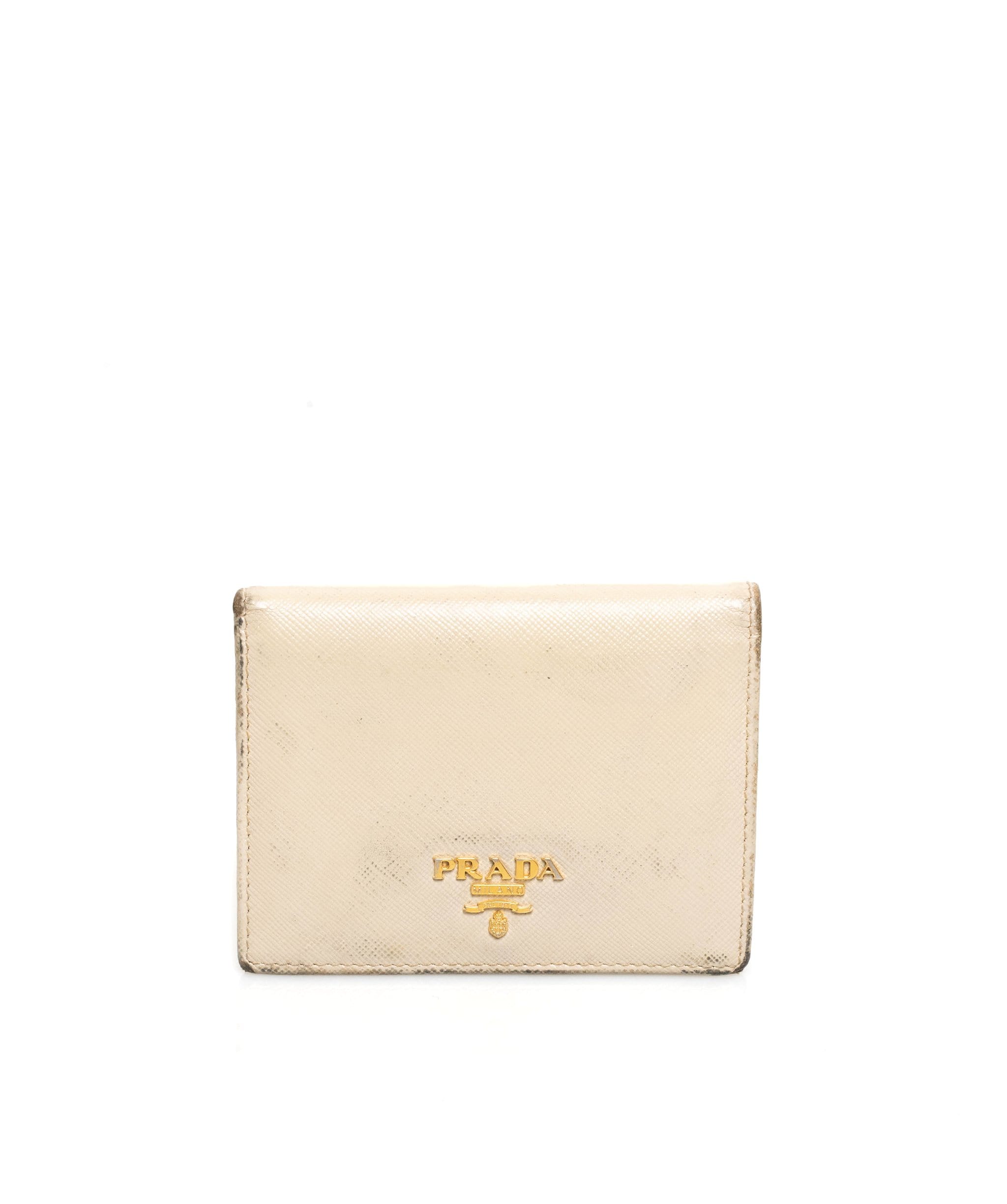 Prada Prada Small White Saffiano Wallet MW1534