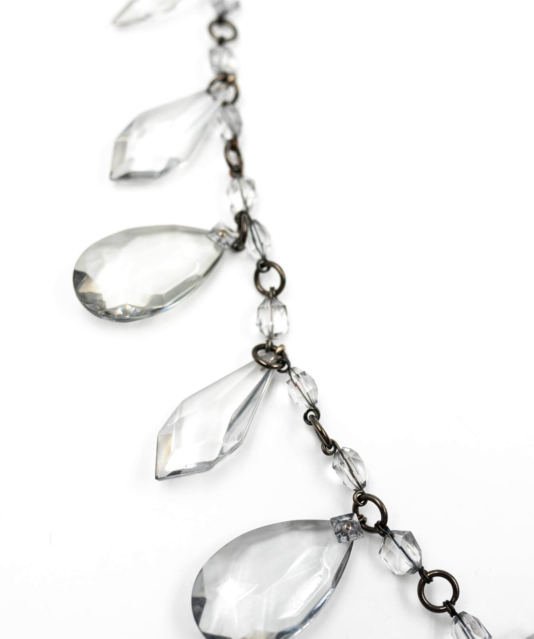 Prada Prada Teardrop Necklace Acrylic Silver Necklace - AWL3708