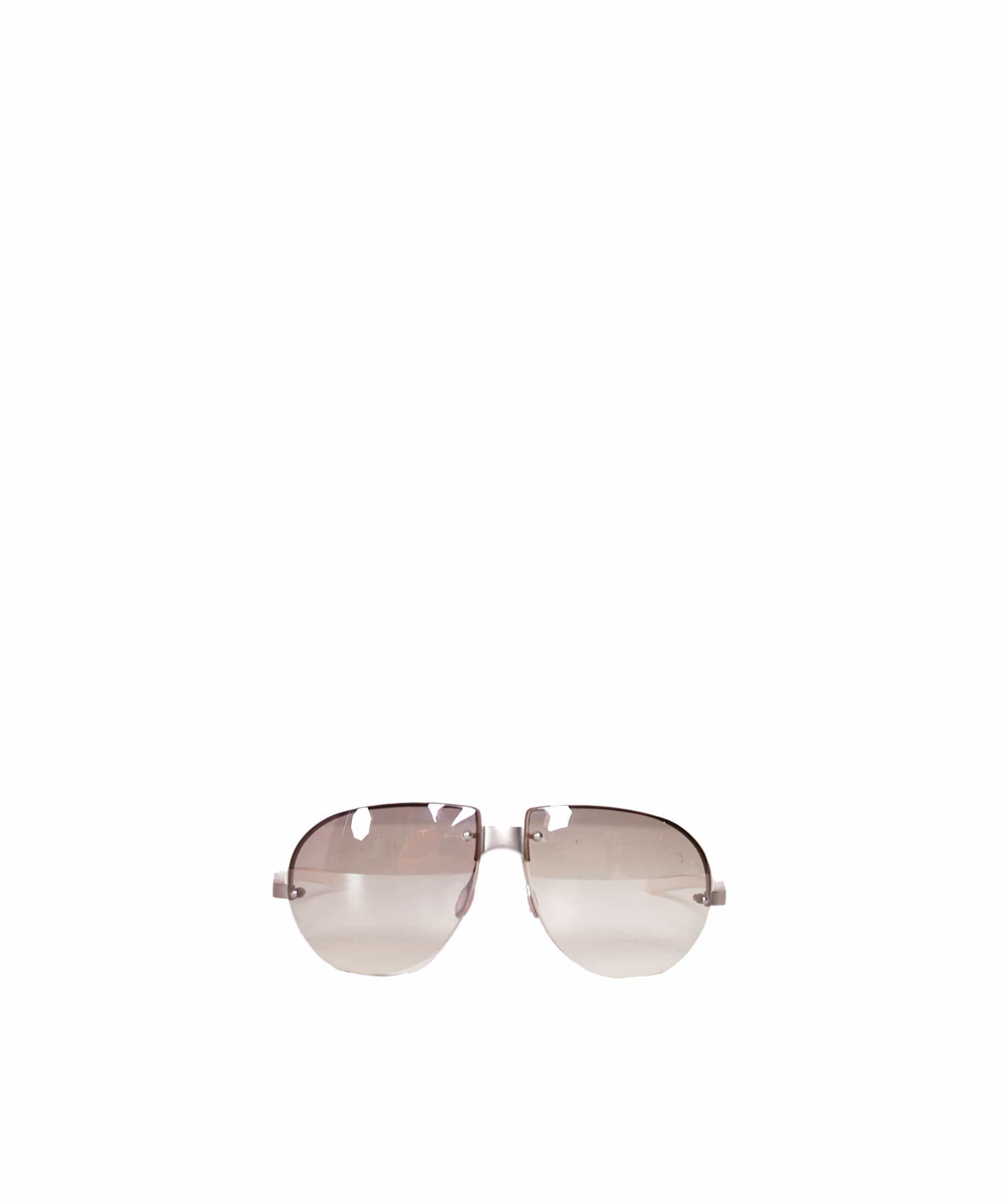 Prada Prada White Rimless Avaitor Sunglasses AWL1011