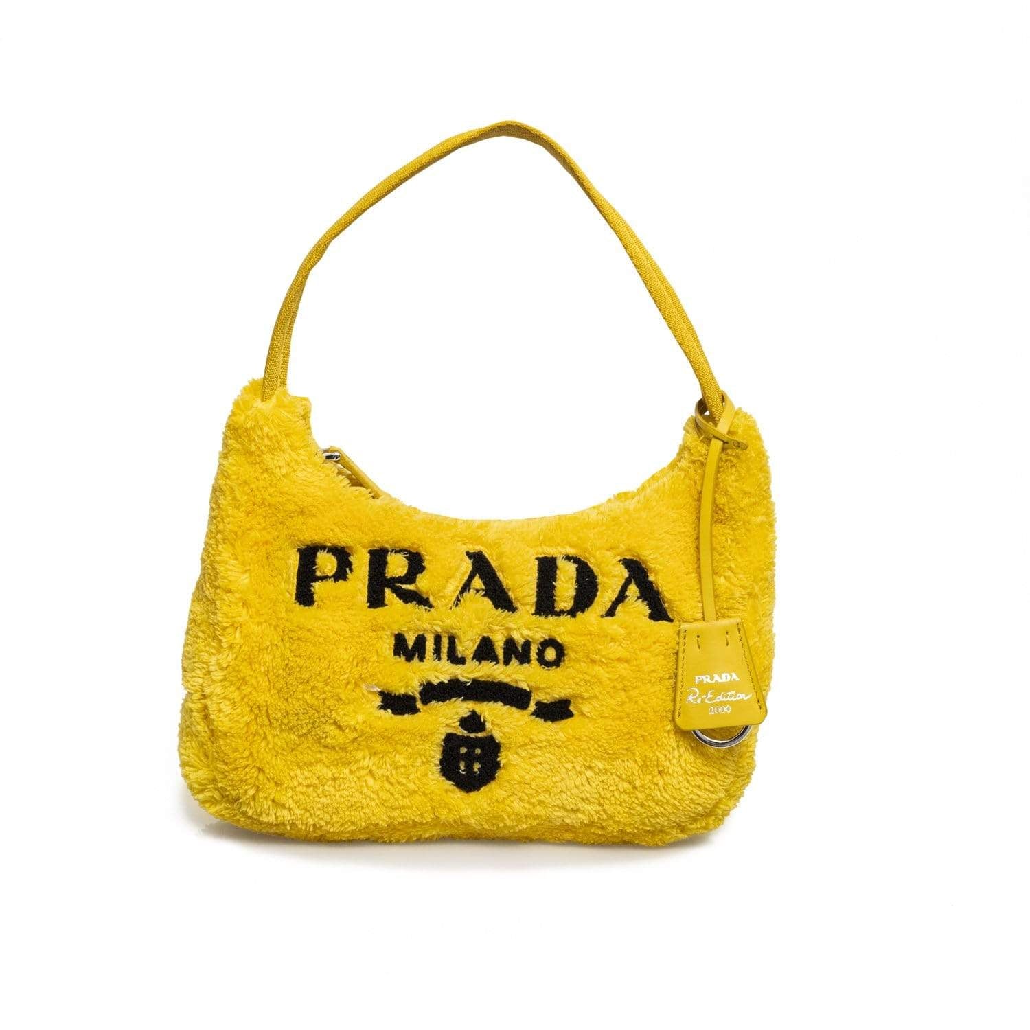 Prada Prada 2000 Re-edition Fluffy Yellow Bag - AWL1656