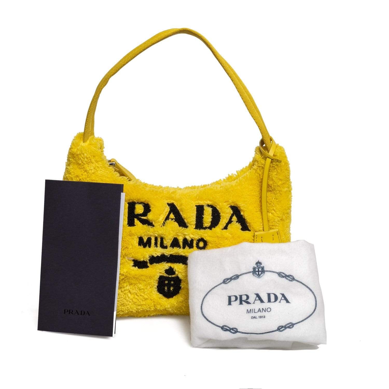 Prada Prada 2000 Re-edition Fluffy Yellow Bag - AWL1656