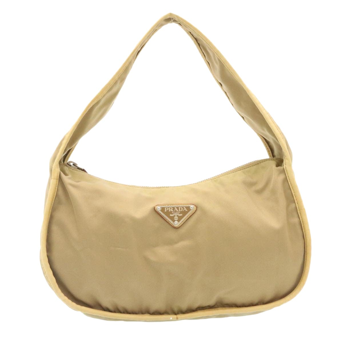 Prada Prada Beige Nylon Shoulder Bag - AWL2103