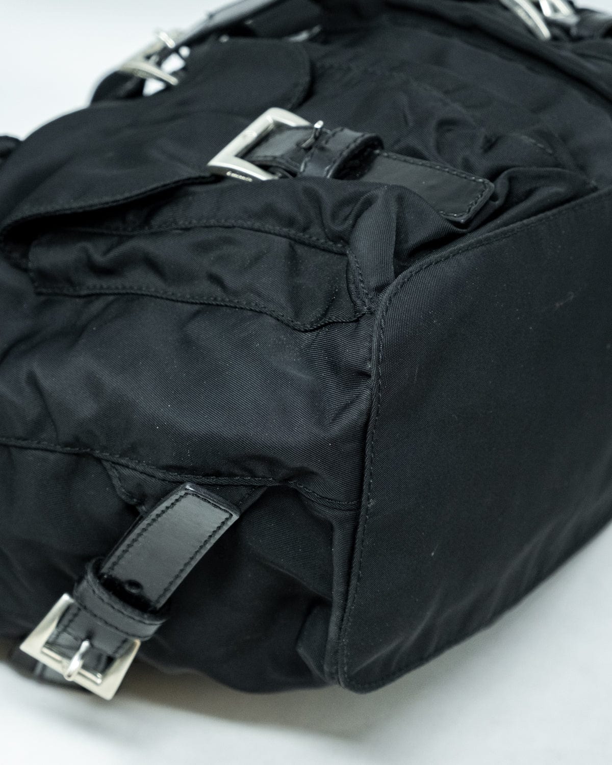 Prada Prada Black Nylon Backpack - AGL1740