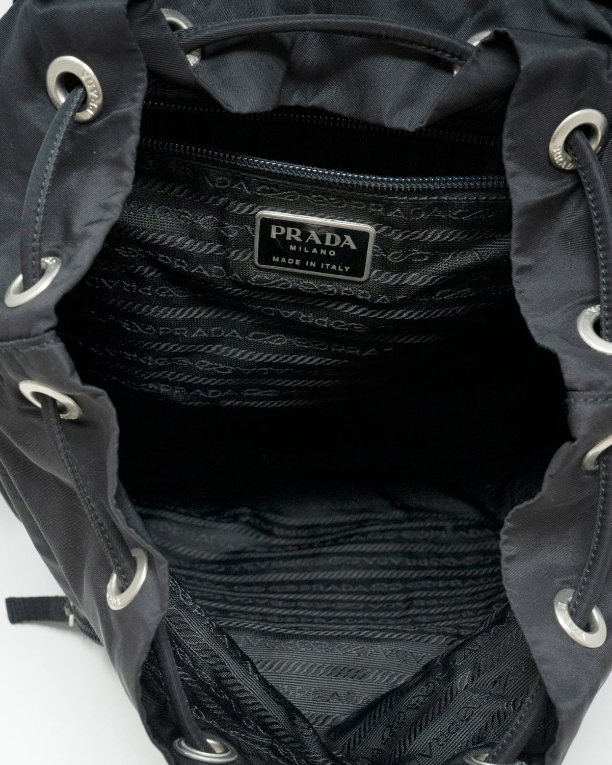 Prada Prada Black Nylon Backpack - AWL2220