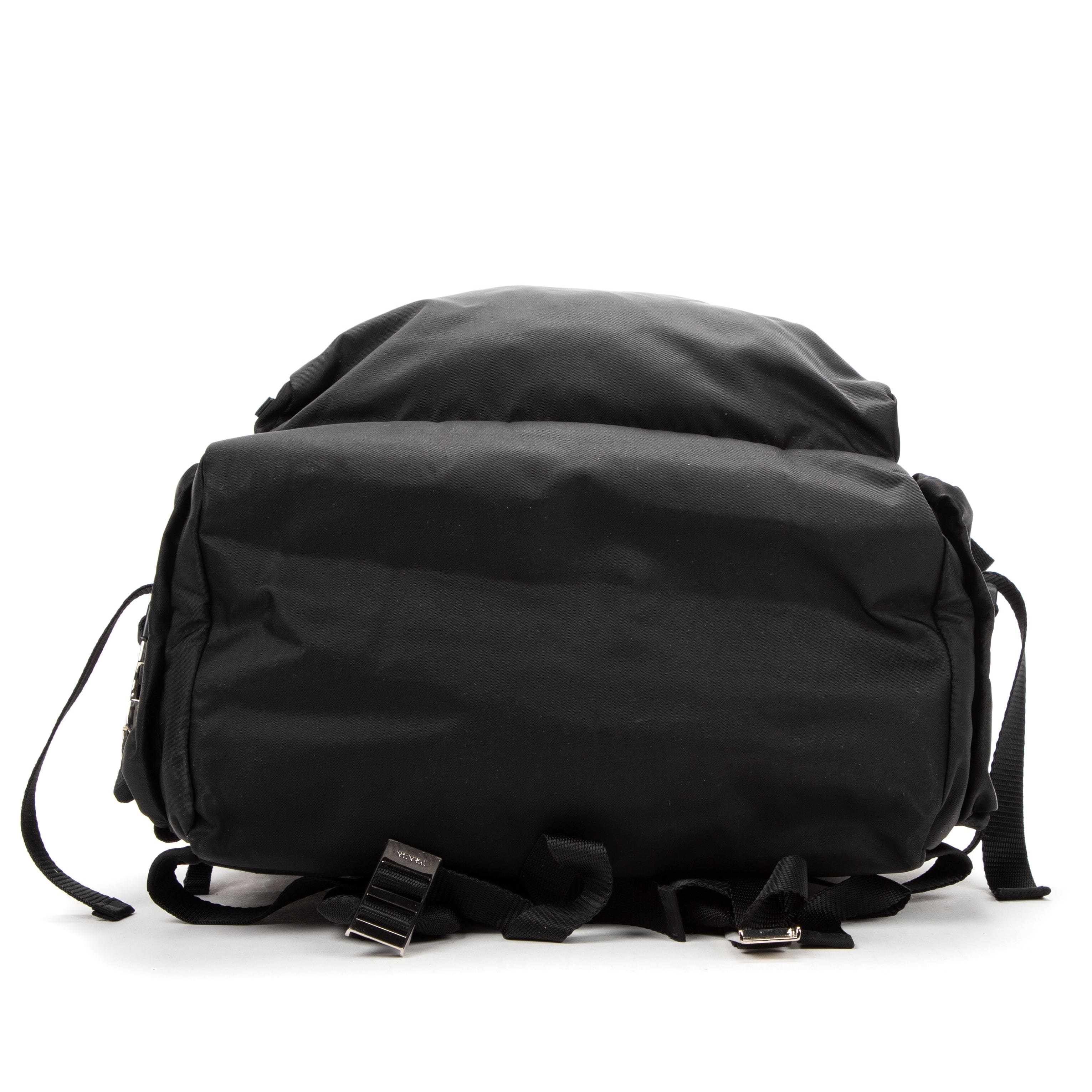 Prada Prada Black Nylon Large Mountainering  Backpack - AWC1672