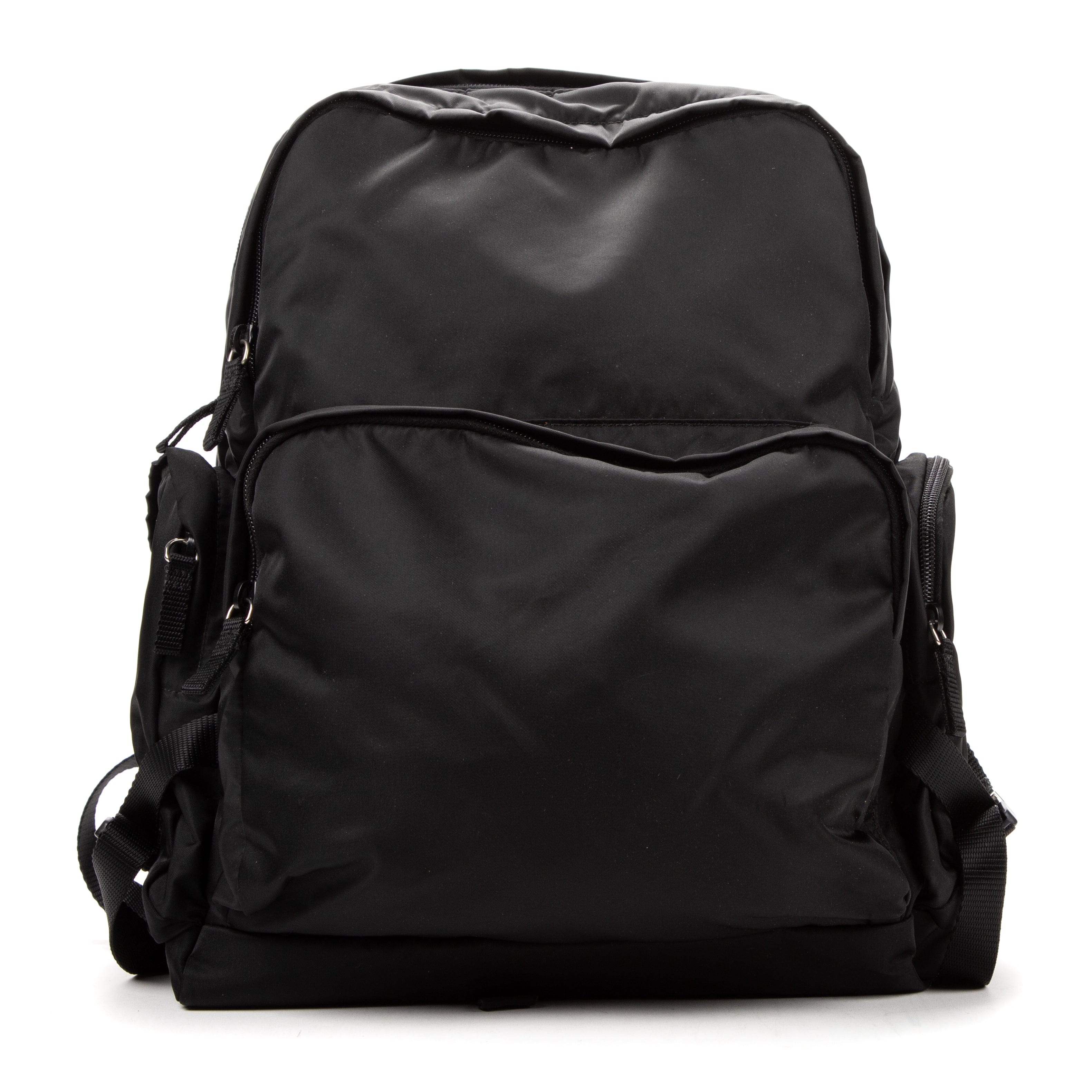 Prada Prada Black Nylon Large Mountainering  Backpack - AWC1672