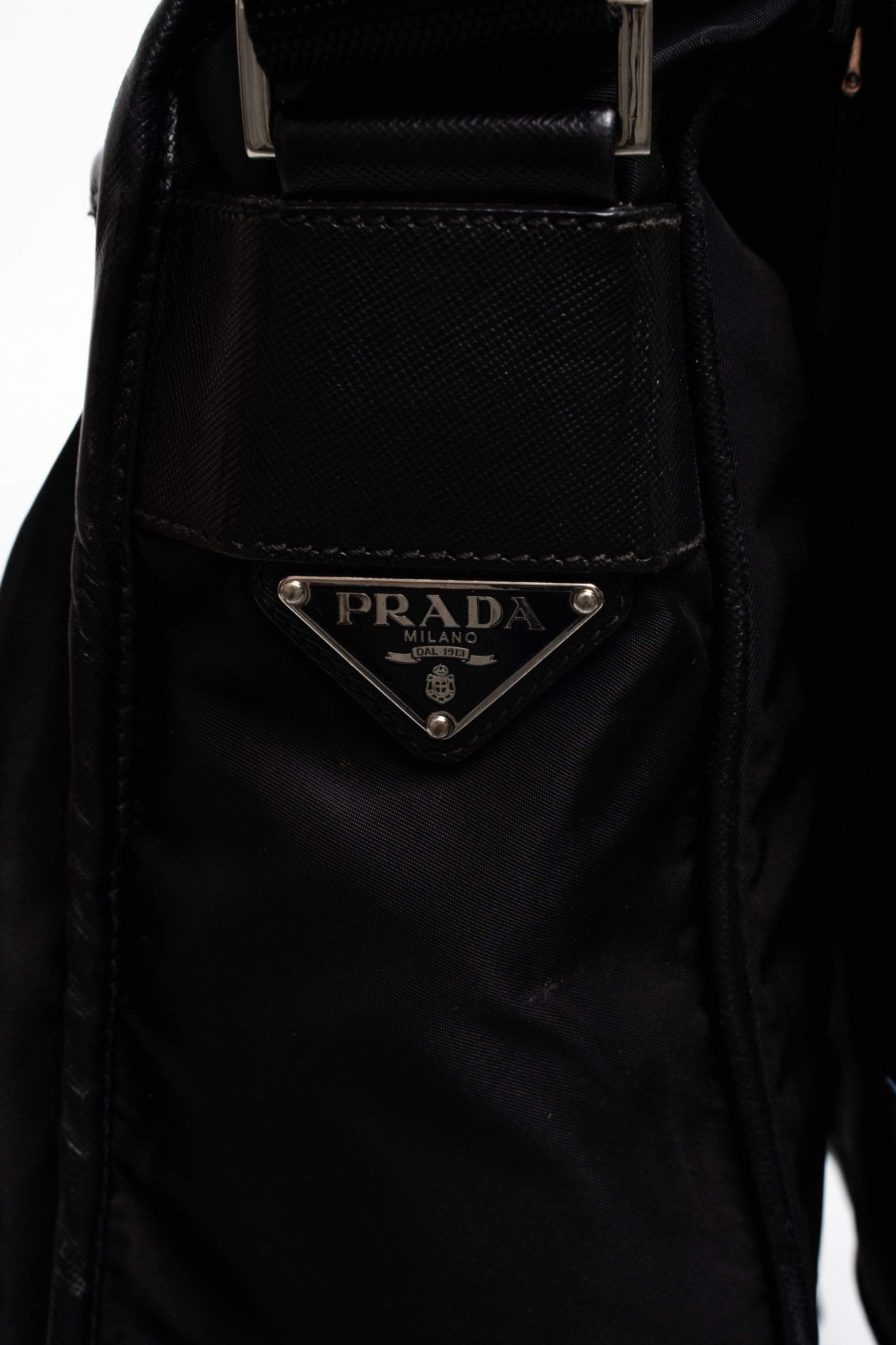 Prada Prada Black Nylon Satchel Bag - NW4234