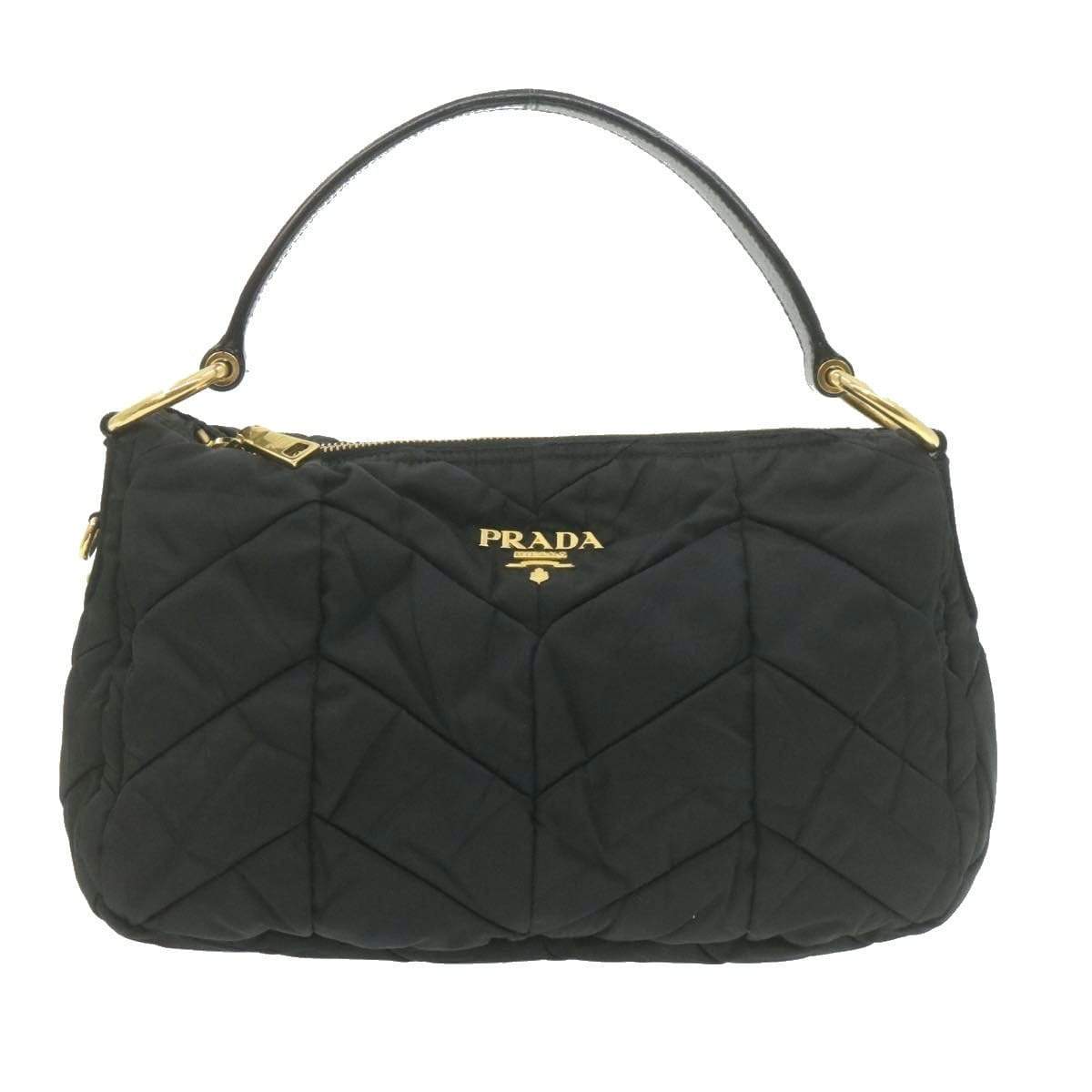 Prada Prada Black Tessuto Quilted Shoulder Bag MW2267