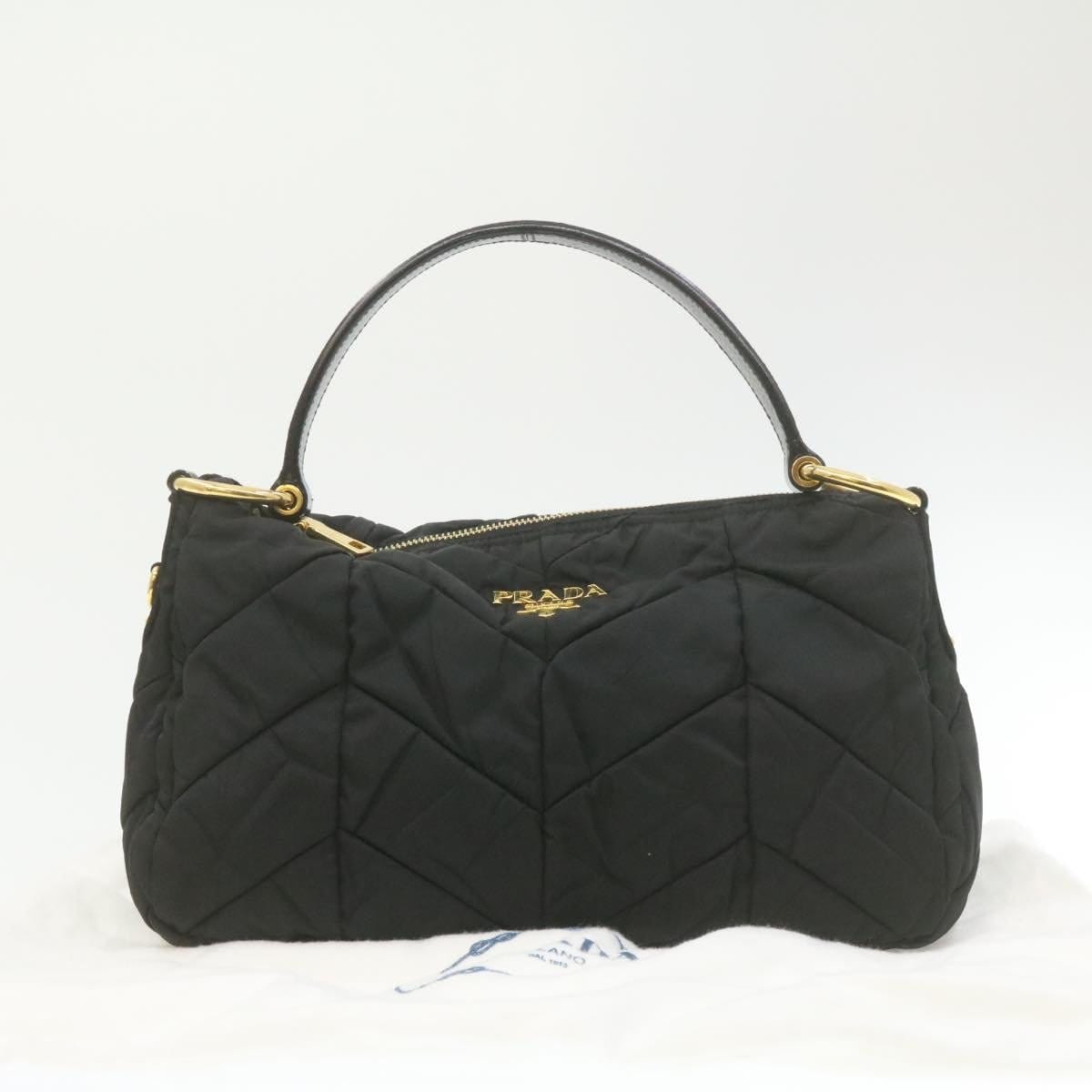 Prada Prada Black Tessuto Quilted Shoulder Bag MW2267