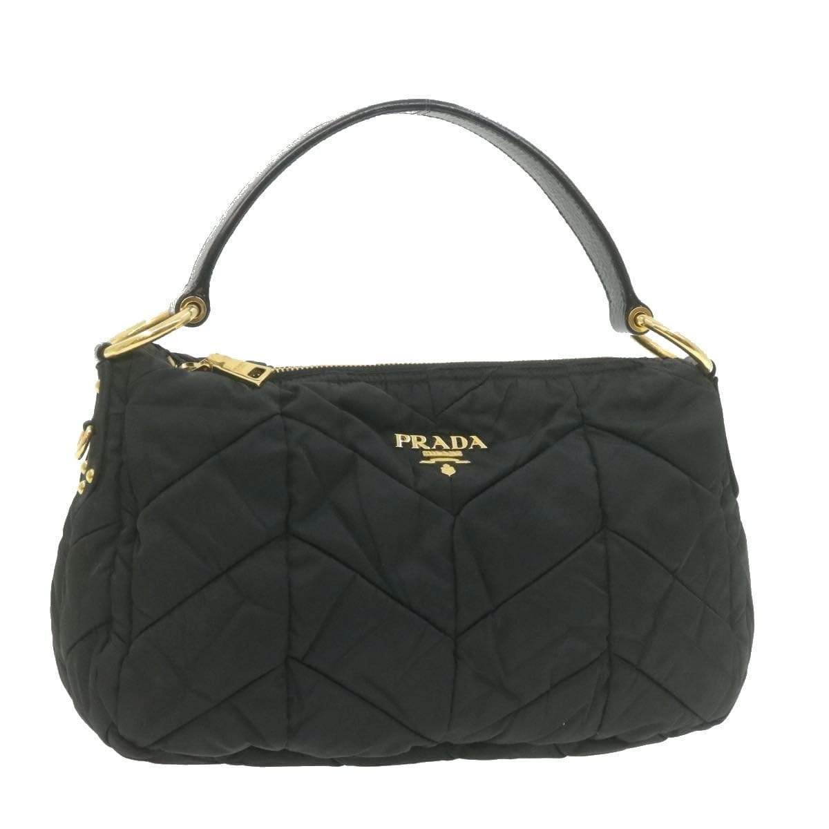 Prada Prada Black Tessuto Quilted Shoulder Bag MW2267