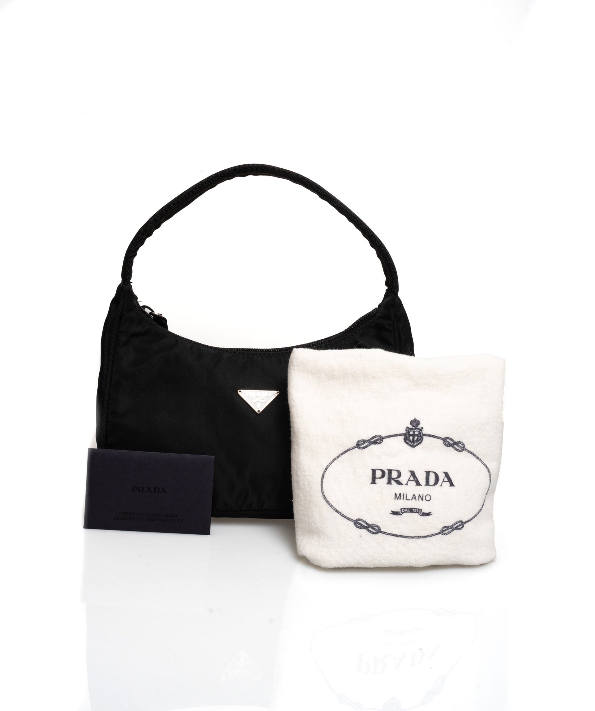 Prada Prada Black Tessuto Re-Edition Handbag - AWL1594