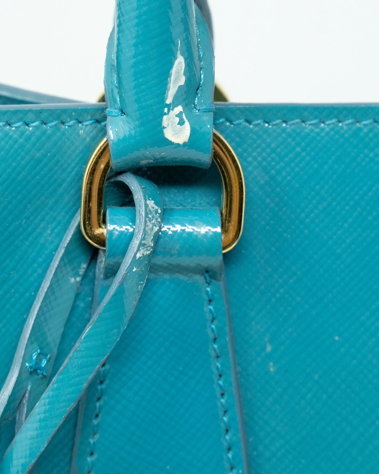 Prada Prada Blue Saffiano Leather Tote Bag GHW - AGL1937