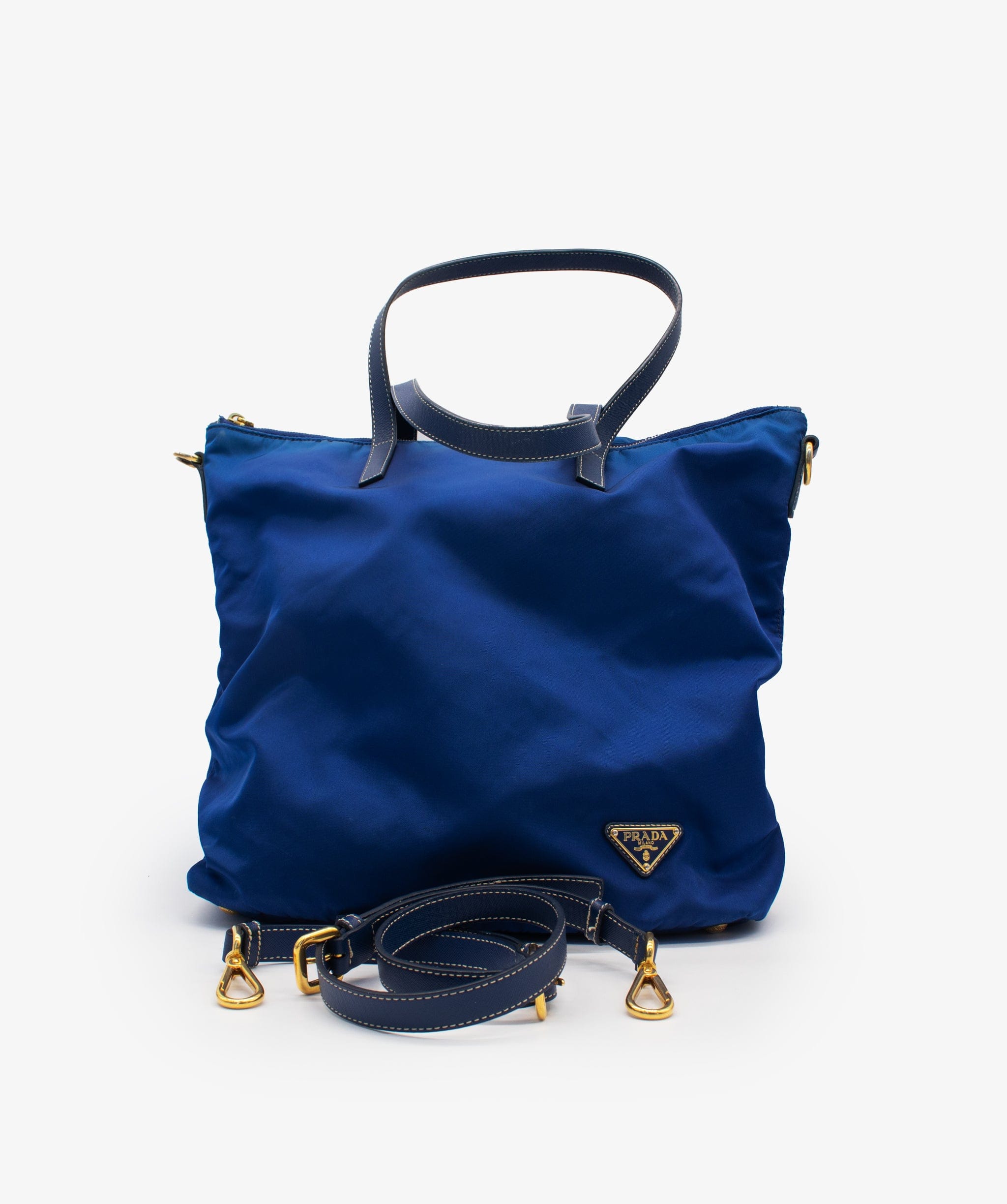 Prada Prada Blue Tessuto Tote Bag RJL1290