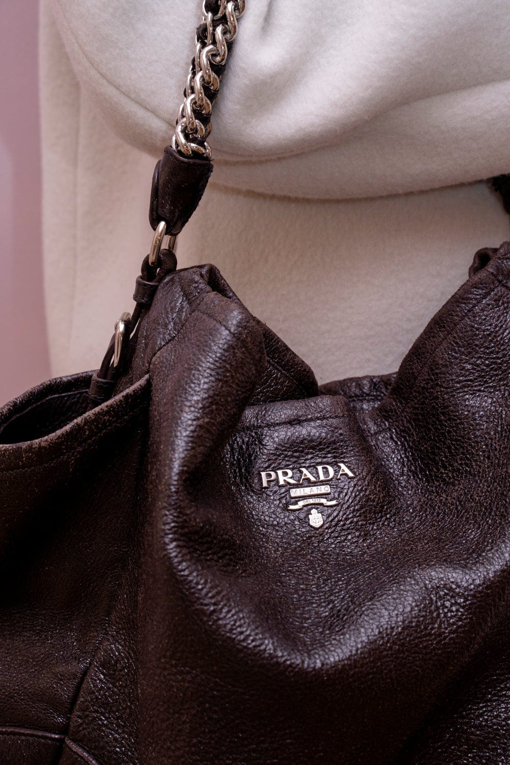 Prada Prada Brown Leather Tote bag  - ADL1747