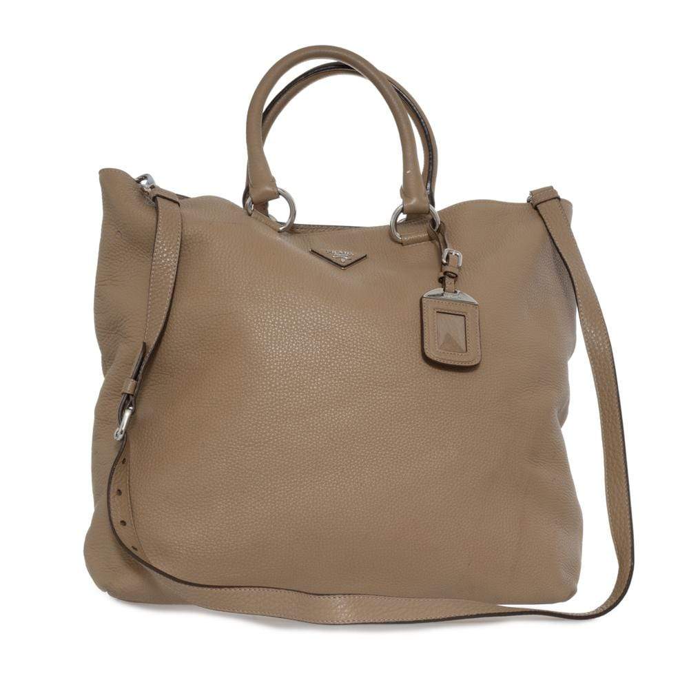 Prada Prada Camel-Coloured Soft Leather Tote - ADL1148