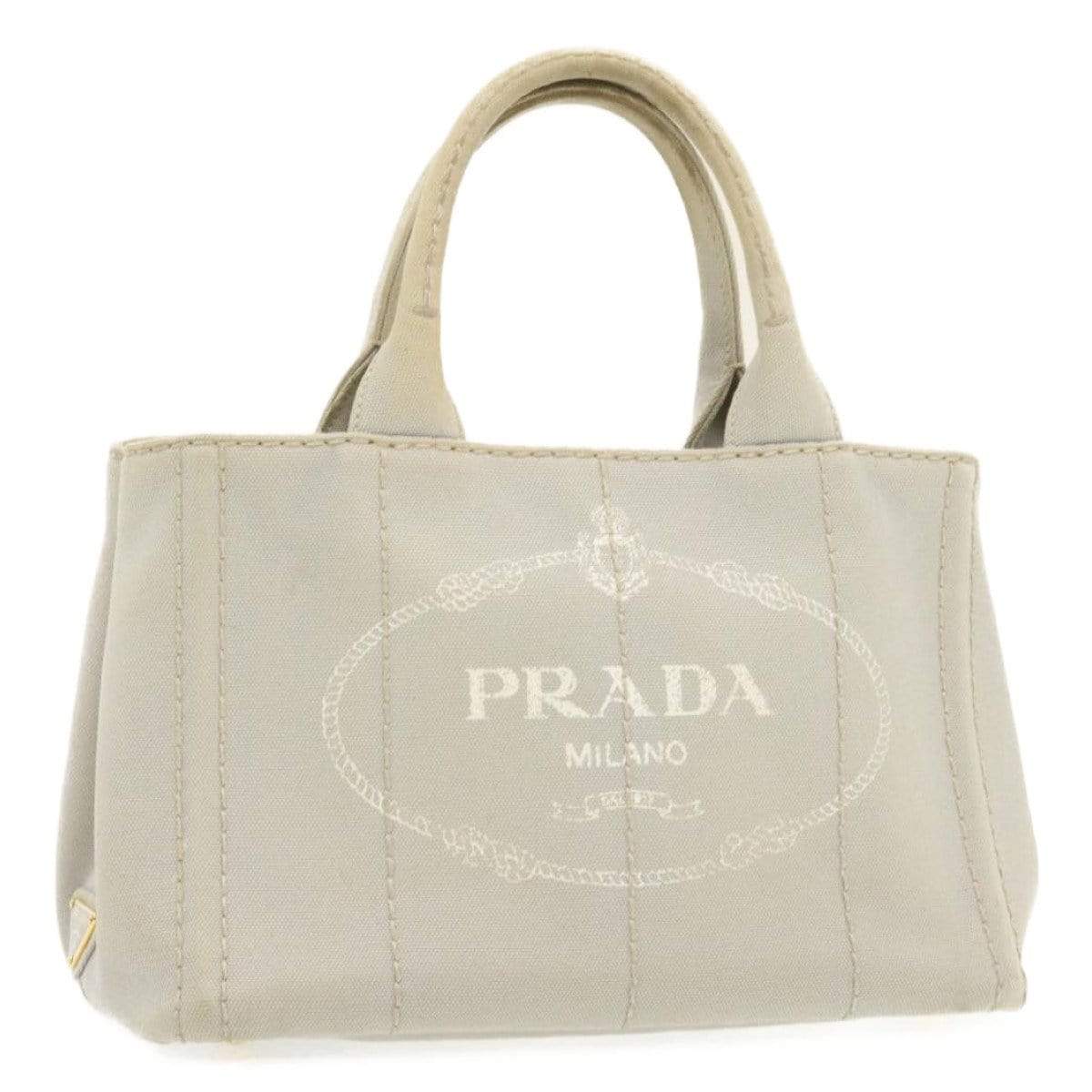 Prada Prada Canapa Canvas Tote Bag