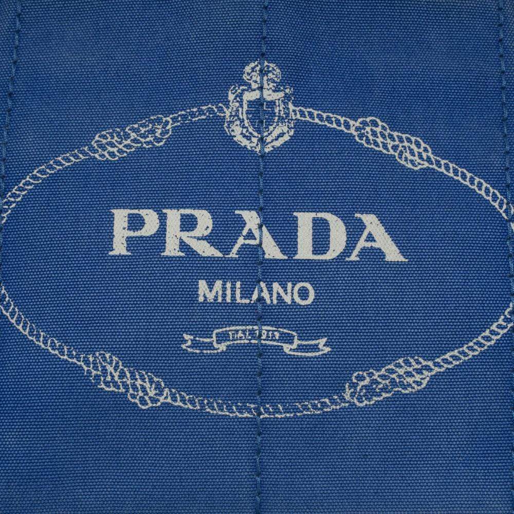 Prada Prada Canapa Handbag Blue Canvas GM AWL1107