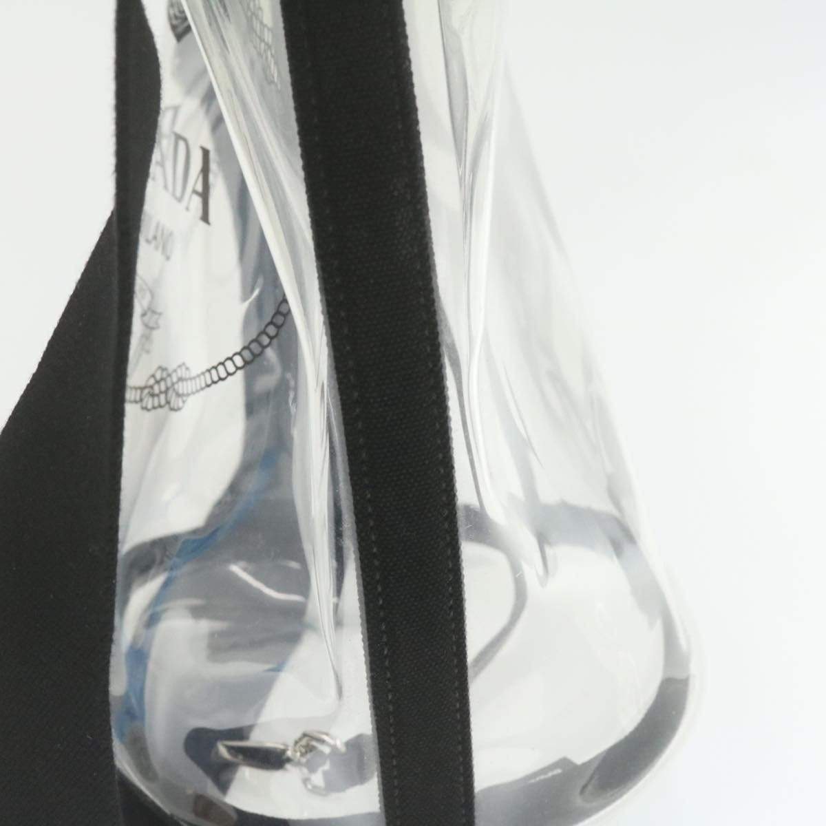 Prada PRADA Canapa Vinyl Clear Tote Bag AWL1108