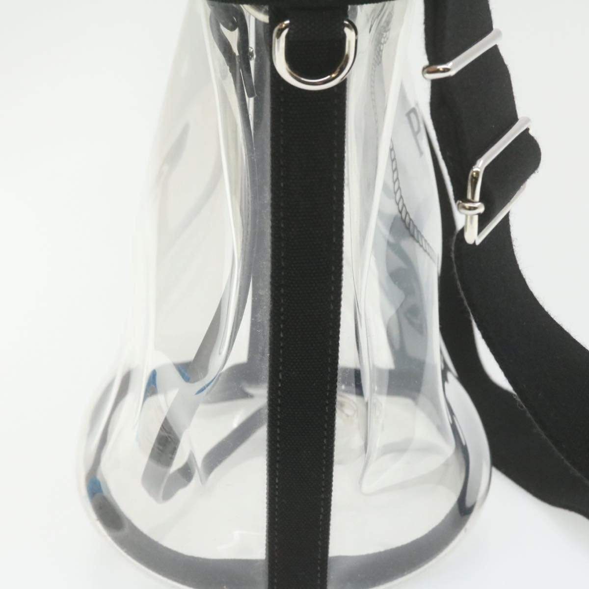 Prada PRADA Canapa Vinyl Clear Tote Bag AWL1108