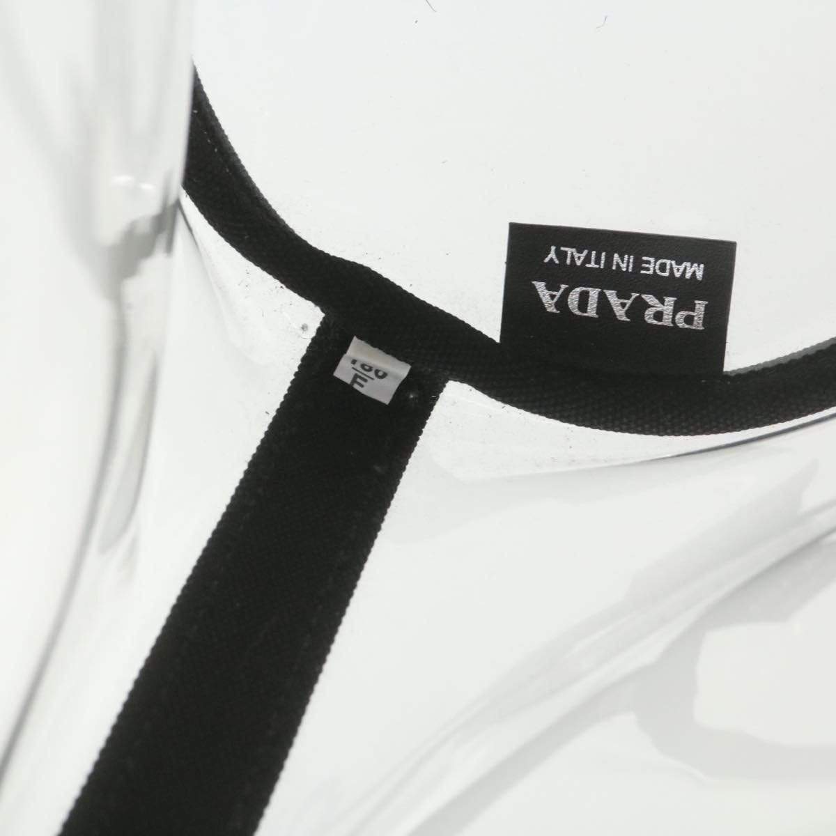 Prada PRADA Canapa Vinyl Clear Tote Bag AWL1108