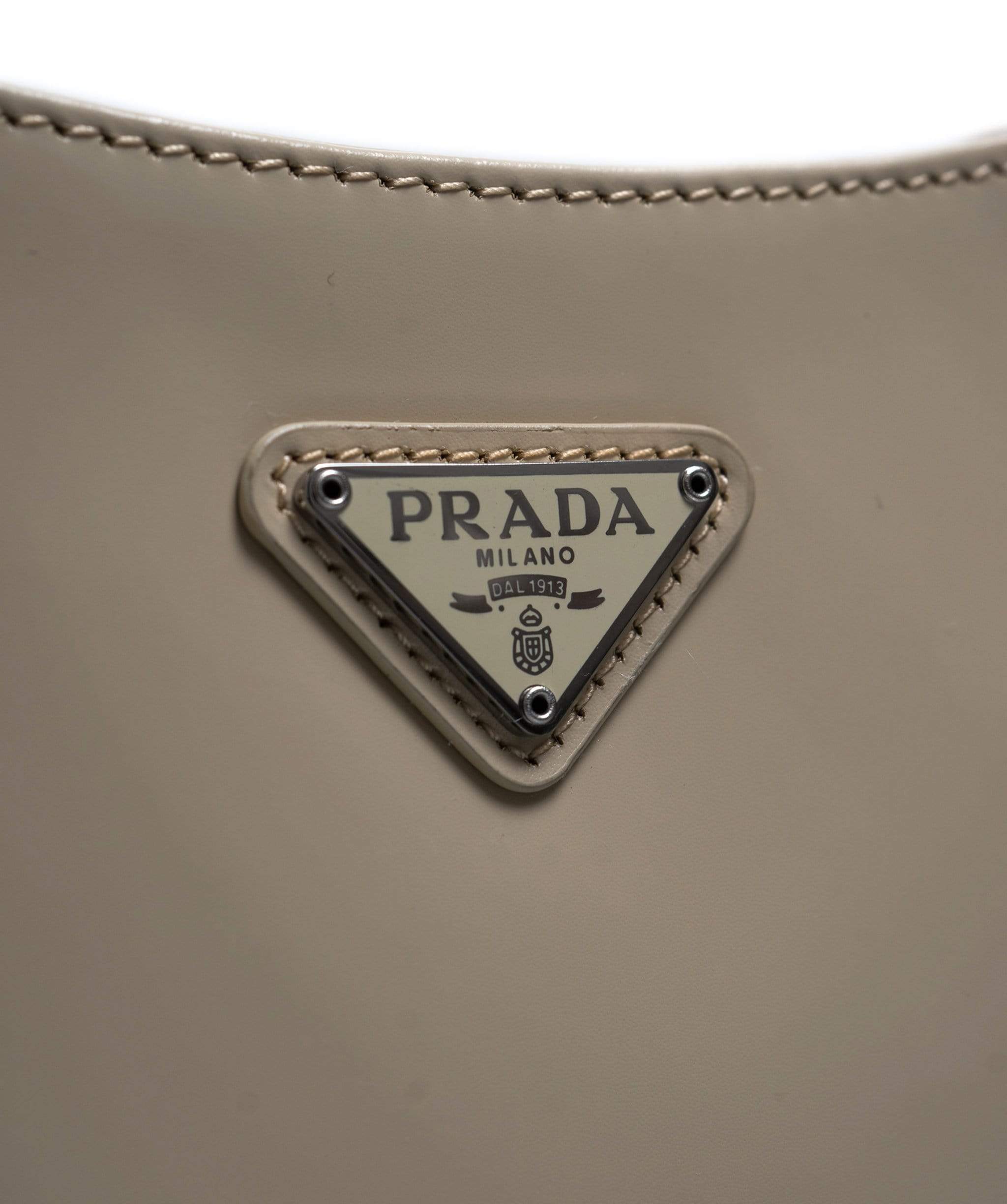 Prada Prada Cleo Cream Leather Bag - ADL1395