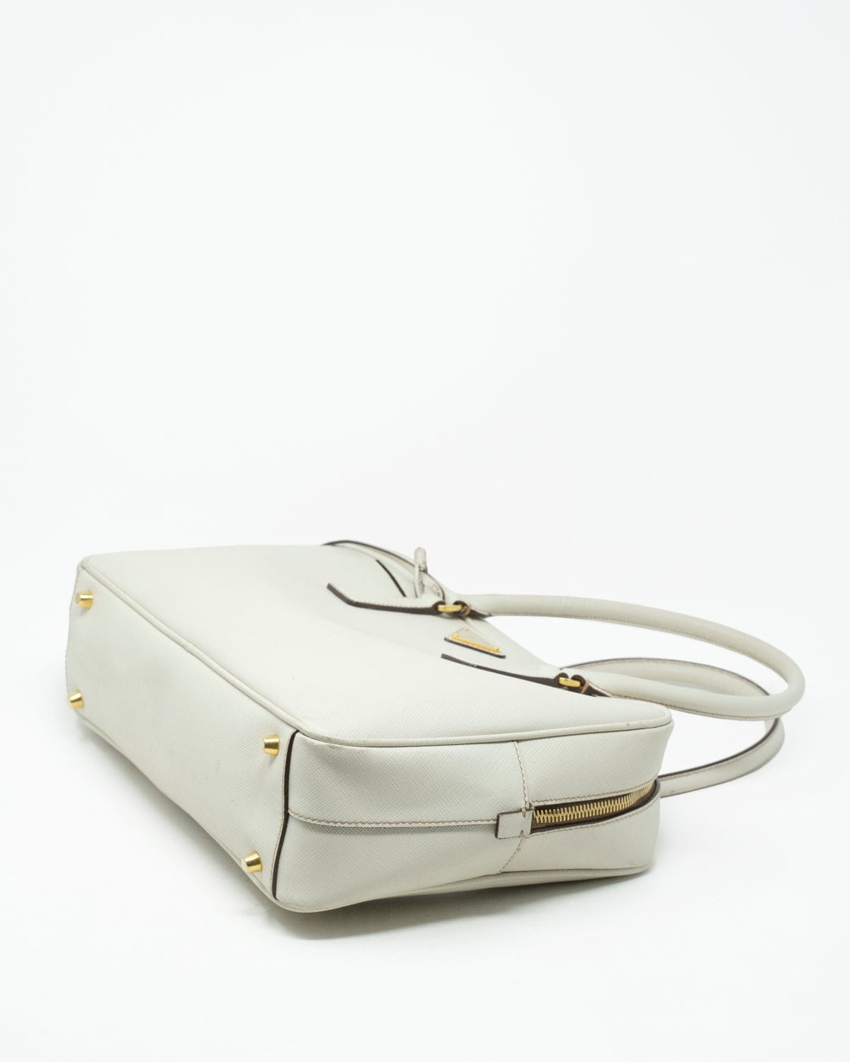 Prada Prada Cream Saffiano Leather Tote Bag - AGL1888