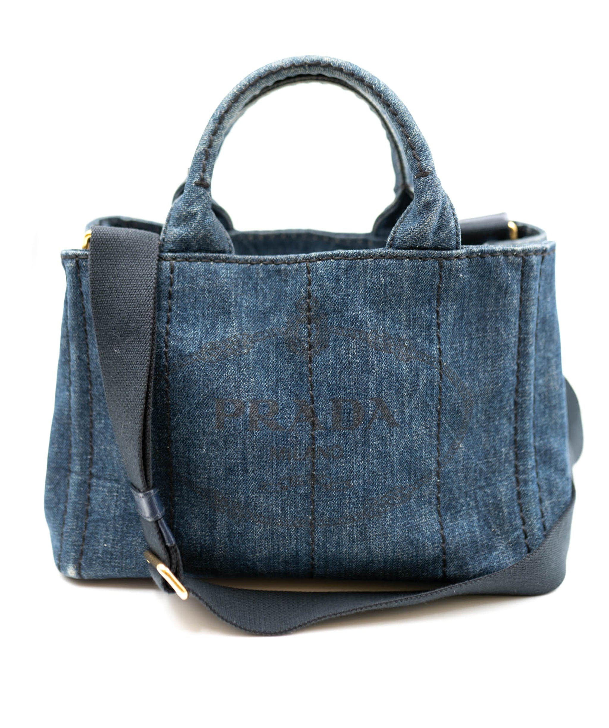 Prada Prada Denim Canapa Tote - AWC1662