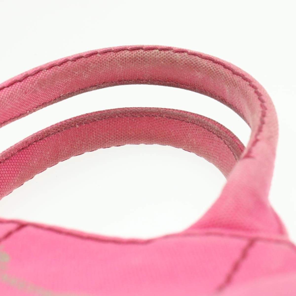 Prada Prada Denim Canvas Canapa Hand Bag Pink