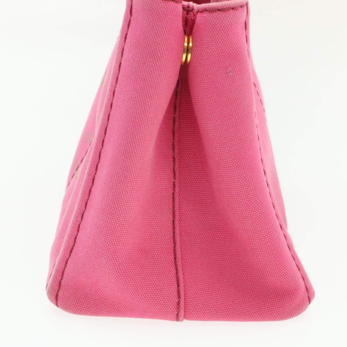 Prada Prada Denim Canvas Canapa Hand Bag Pink