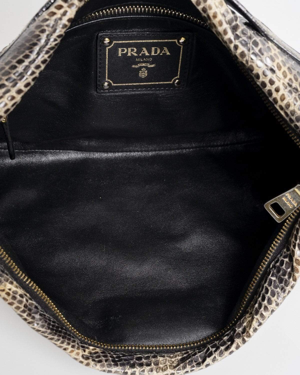 Prada Prada Embossed Lizard Clutch Bag - AWL2051