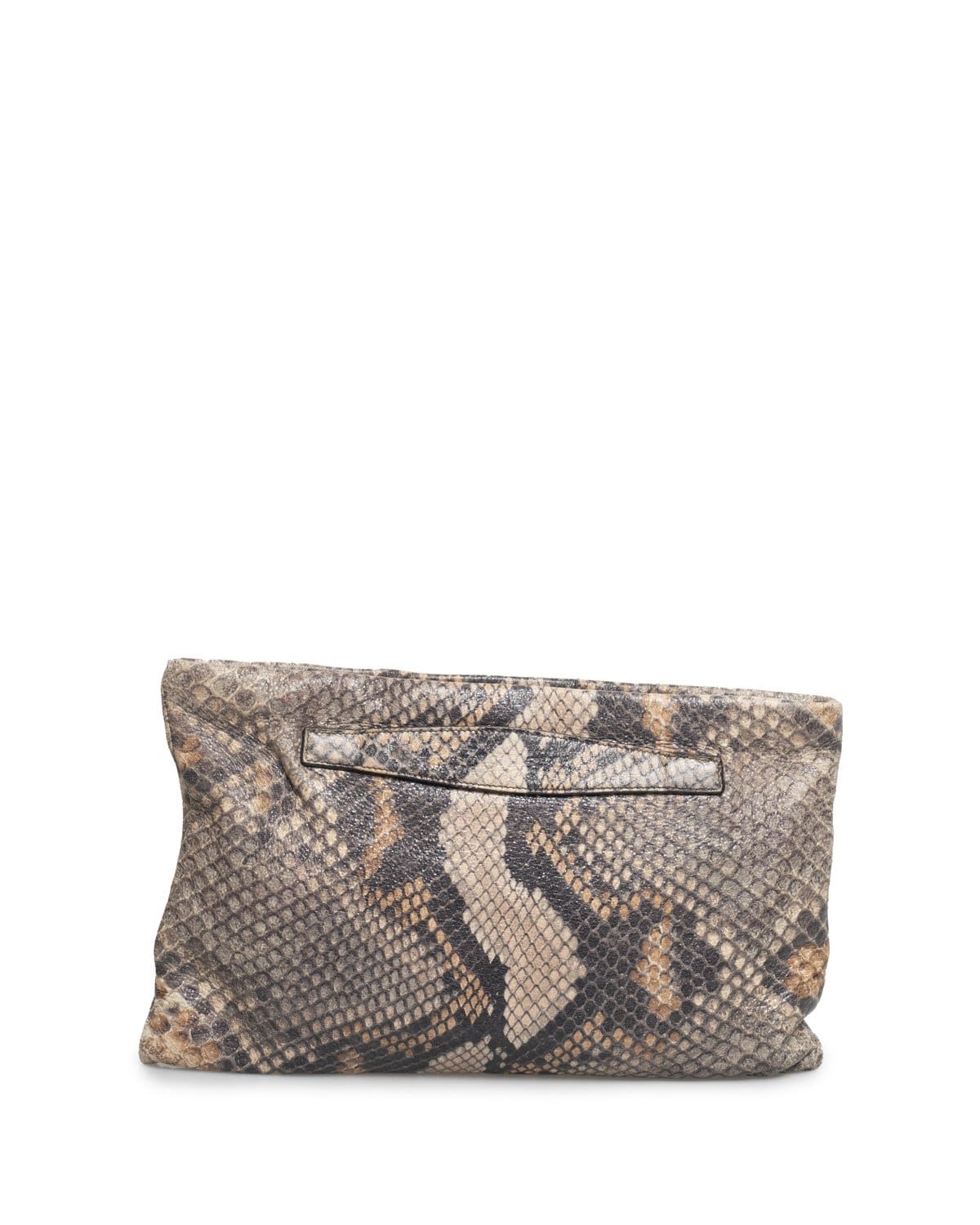 Prada Prada Embossed Python Large Clutch Bag - AWL2050