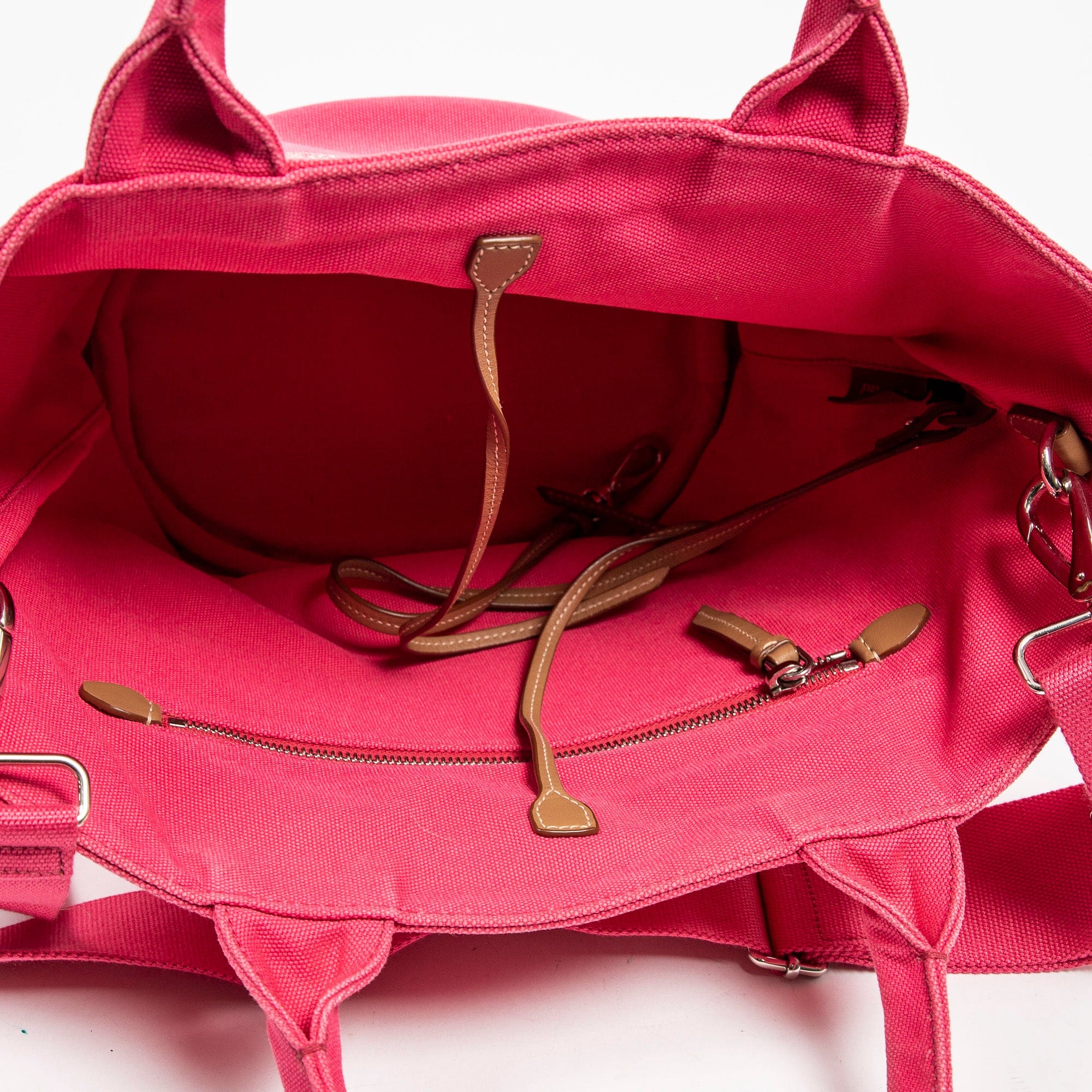 Prada Prada Fuscia Pink Canapa Tote - AAT3993