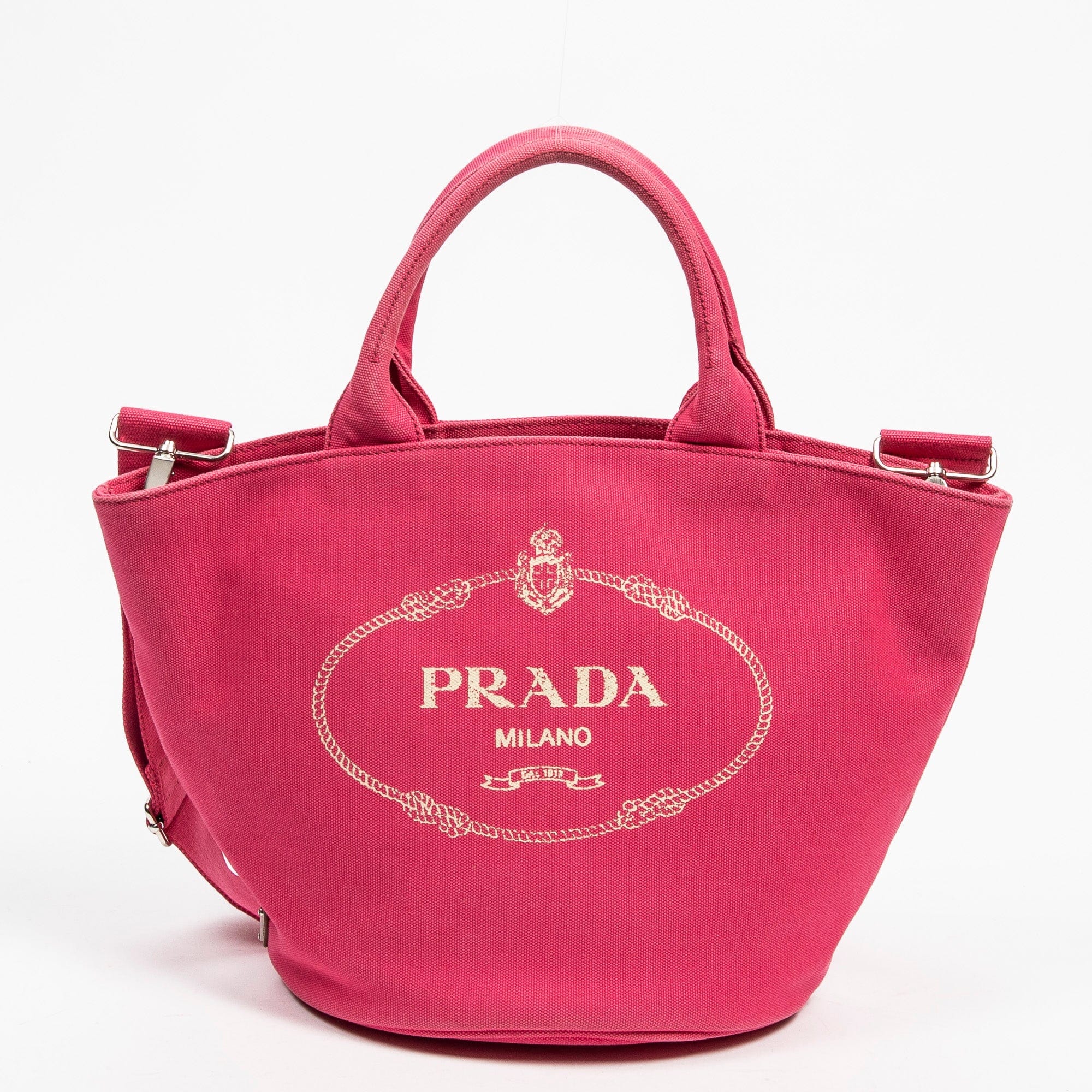 Prada Prada Fuscia Pink Canapa Tote - AAT3993