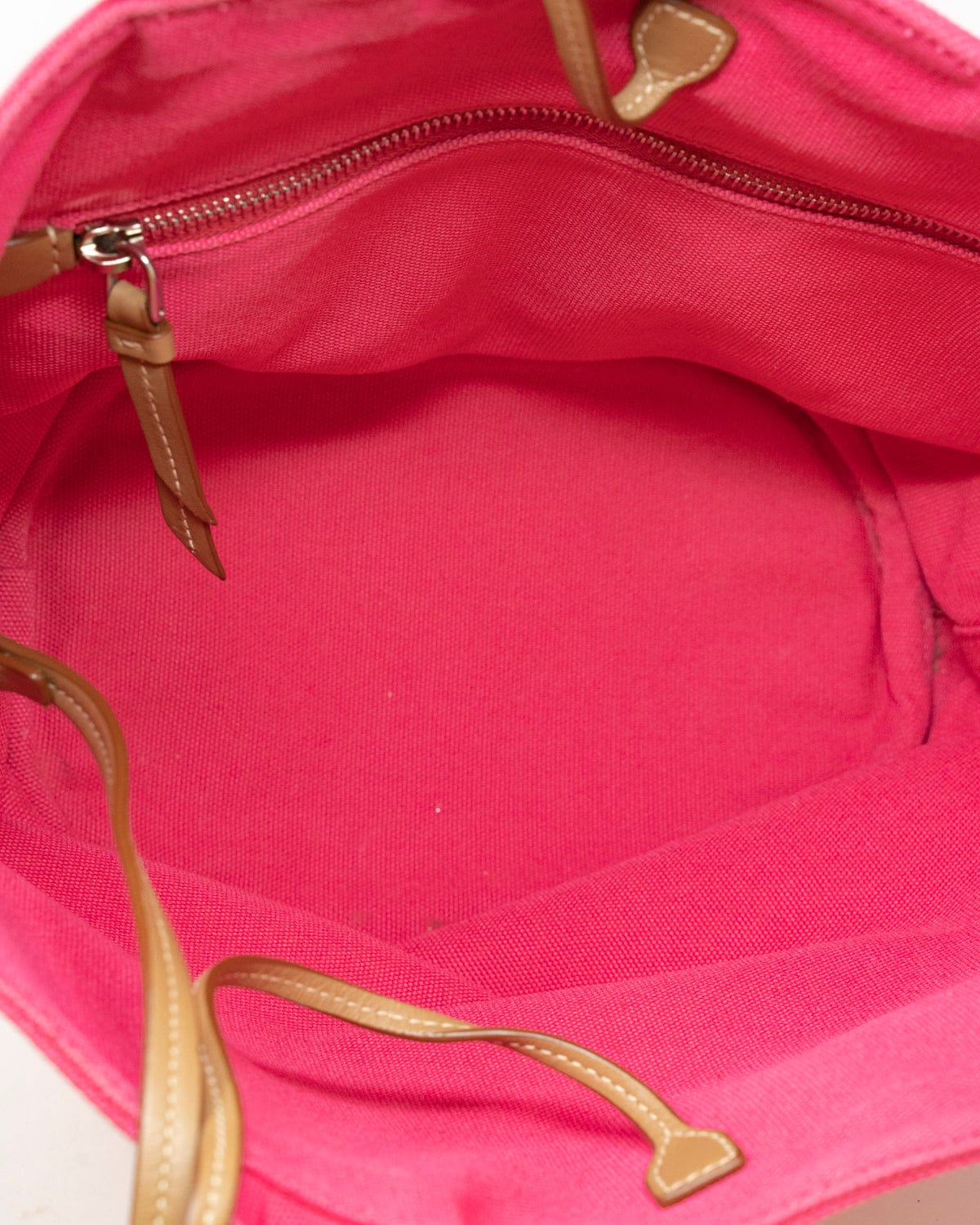 Prada Prada Fuscia Pink Canapa Tote - AAT3993