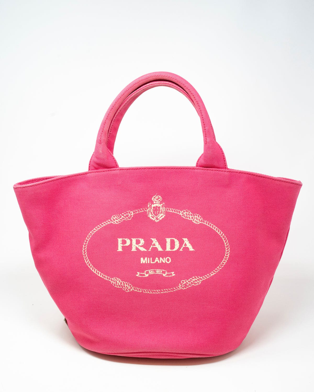 Prada Prada Fuscia Pink Canapa Tote - AAT3993