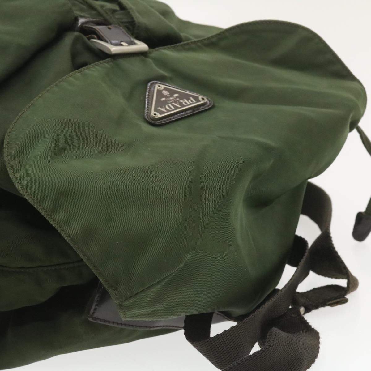 Prada Prada Green Large Nylon Backpack 56