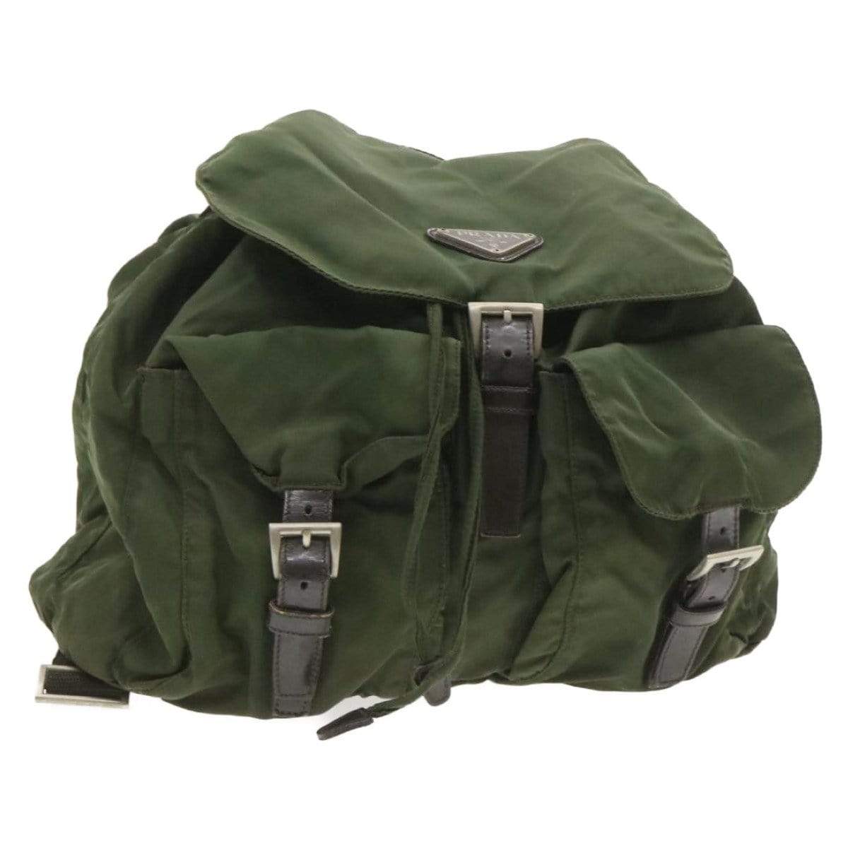 Prada Prada Green Large Nylon Backpack 56